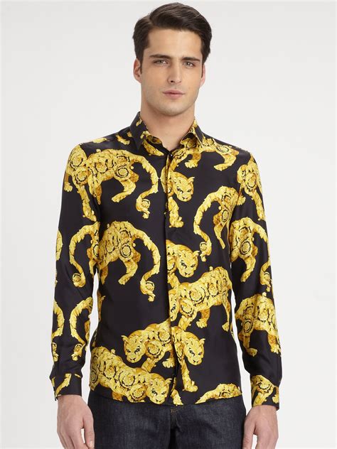 versace pattern shirt mens|shirts that look like Versace.